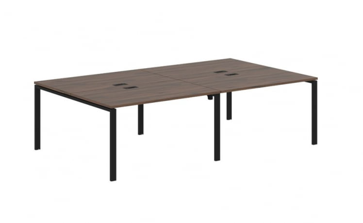 Бенч-система 4-местная EDIS EUWST 2716 Дуб Денвер темный Черный_0