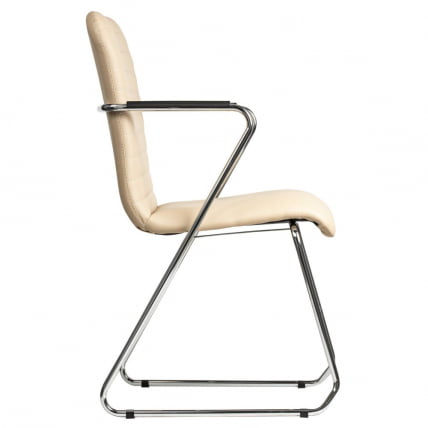 Кресло для приемных и переговорных BRABIX Visit CF-101 экокожа Бежевый_4