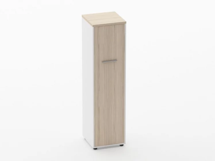 Шкаф 3 узкий закрытый, 1 дверь Deka 10.16.14Пр Туя/Белый_0