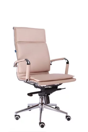 Кресло руководителя Nerey M экокожа Бежевый_3