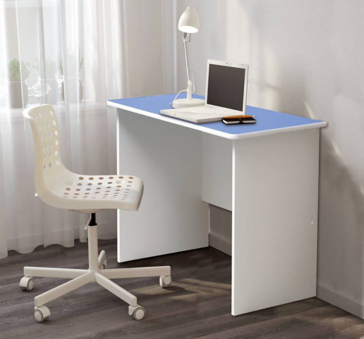 Стол компьютерный №8 Белый/Синий_0