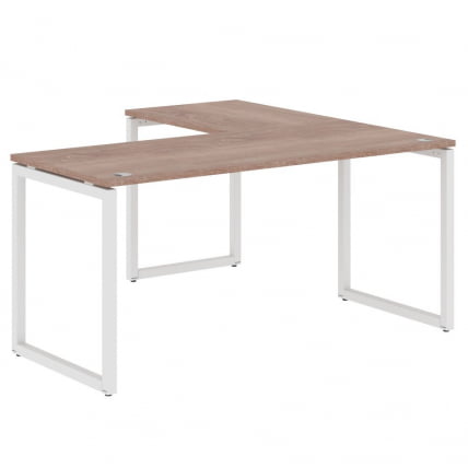 Стол угловой левый XTEN-Q XQCT 1615 L Дуб Сонома Белый_0