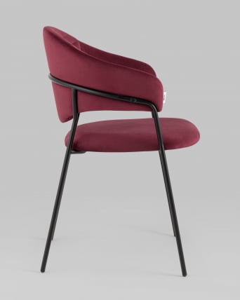 Стул Алексис велюр Винный_2