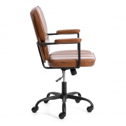 Кресло ALPHA иск. кожа, Brown (коричневый)_1