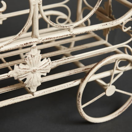 Цветочница Secret de Maison CARRIAGE (mod. PL08--6954) металл, 40х23х55см, Античный белый (Antique White)_10