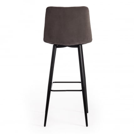 Стул барный CHILLY (mod.7095б) ткань/металл, 53х44х104 см, высота до сиденья 76 см, темно-серый barkhat 14/черный_3