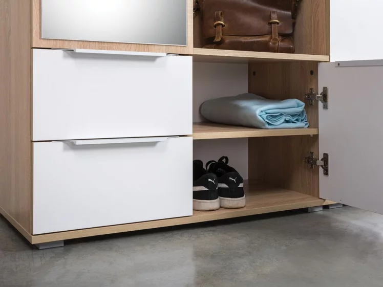 Прихожая Куба комплект №2 Дуб сонома-белый премиум_1