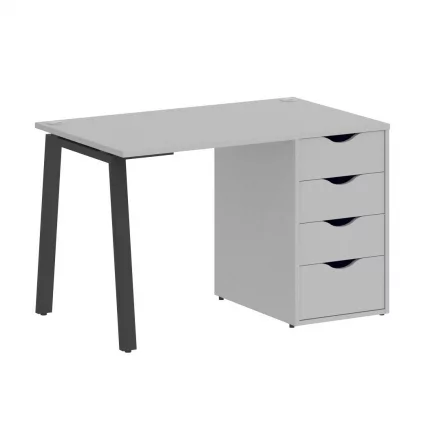 Стол письменный HOME OFFICE VR.SP-3-118.4.A Серый/Антрацит металл_0