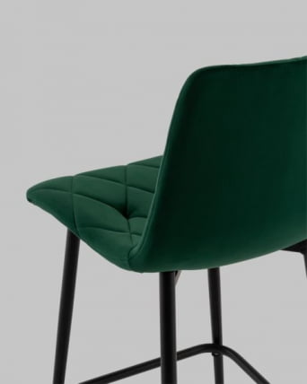Стул полубарный Одди Diamond велюр темно-зеленый_6