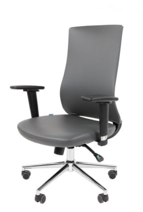 Офисное кресло CHAIRMAN 500 LUX БП экокожа Серый_10