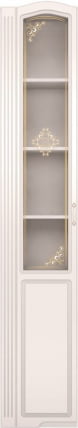 Шкаф-пенал Виктория 17 со стеклом_0