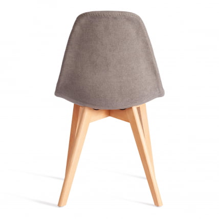 Стул CИНДЙ СОФТ (мод. C1021Ф1-1) фактурный велюр/дерево бук, 55 х 48 х 83 см, Серый ЛЙ1701-26 / натуральный / CINDY SOFT (mod. C1021F1-1) LY1701-26_3