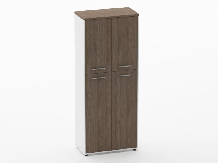 Шкаф 4 широкий закрытый, 4 двери Deka 10.19.141 Дуб Верцаска/Белый_0