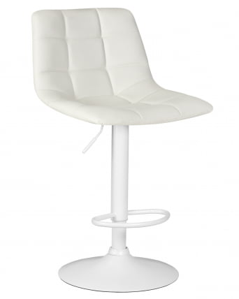 Стул барный DOBRIN TAILOR WHITE (белый PU) 2 шт_1