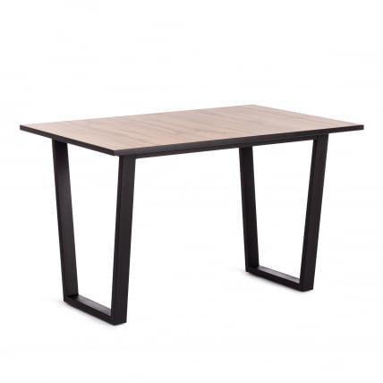 Стол COSTA ЛДСП/HPL/металл, 120 х 80 х 75 см, Дуб мореный/черный_0