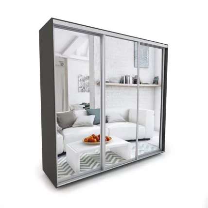 Шкаф-купе 3-х дверный Акцент-Сим З 2400х600 Венге_0