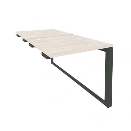 Стол-приставка двойной на О-образном м/к к опорым элем. ONIX O.MO-D.SPR-0.8 Денвер Светлый/Антрацит_0