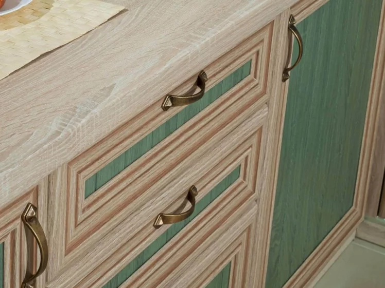 Кухонный гарнитур угловой Кантри №03 Сономе эйч светлая_25