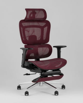 Кресло офисное ТопЧаирс Нимбус бордовый / TopChairs Nimbus_0