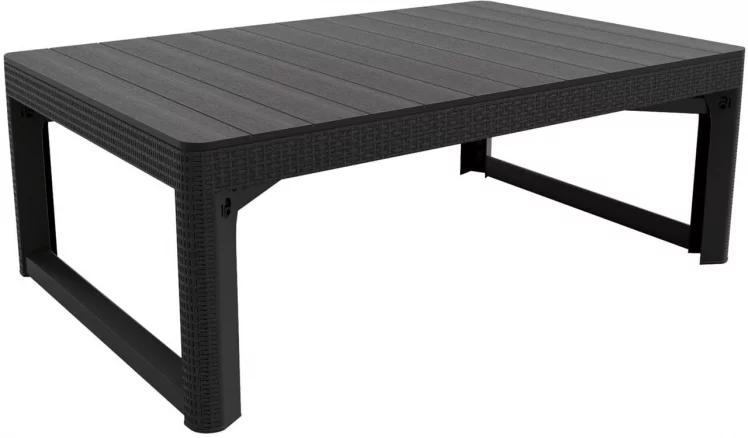 Столик Lyon rattan table Графит_0