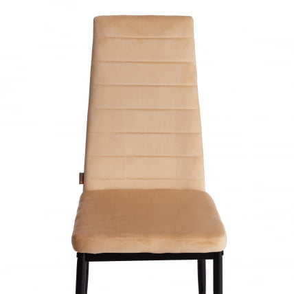 Стул Easy (mod. JSC02-1) металл, флок, 41 х 52 х 96 см, sandy (песочный) HLR6 / черный_5