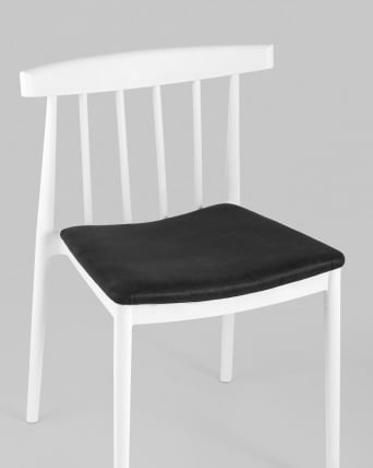 Стул пластиковый Ранч с мягким сиденьем Белый / Ranch_7