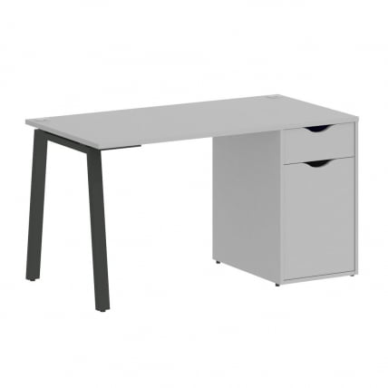 Стол письменный HOME OFFICE VR.SP-3-138.1.A Серый/Антрацит металл_0