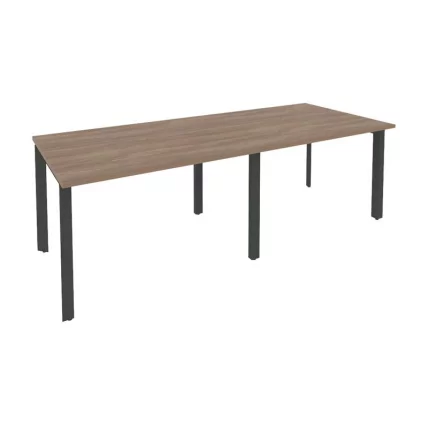 Стол переговорный (2 столешницы) ONIX O.MP-PRG-2.2 Дуб Аризона/Антрацит_0