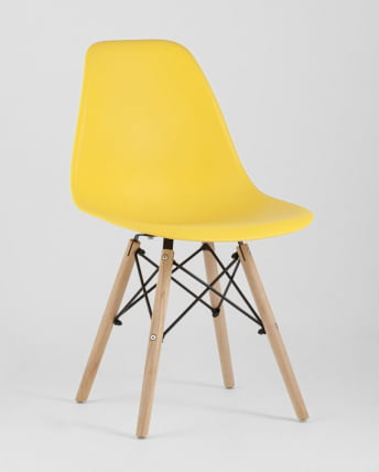 Стул Eames Style DSW желтый (разборный каркас)_1