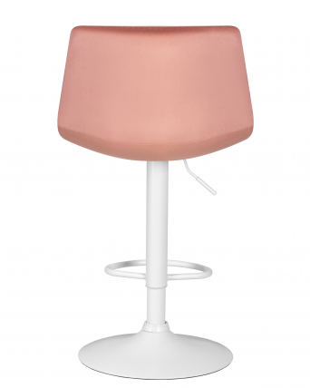 Стул барный DOBRIN TAILOR WHITE (пудрово-розовый велюр (MJ9-32)) 2 шт_5