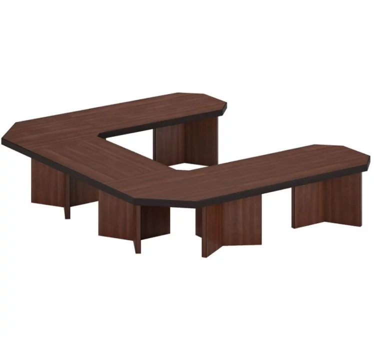 Система столов переговоров BERN 5 Темный орех_0