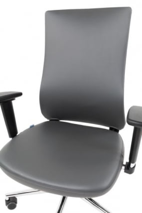 Офисное кресло CHAIRMAN 500 LUX БП экокожа Серый_5