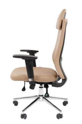 Офисное кресло CHAIRMAN 500 LUX экокожа Бежевый_8
