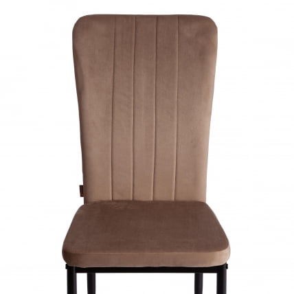 Стул ВЕРТЕР (мод. БC577-ДC) металл, флок, 41 х 52 х 95 см, Беиге (бежевый) ХЛР8 / черный / VERTER (mod. BC577-DC) Beige HLR8_5