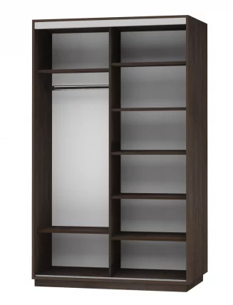 Шкаф-купе двухдверный Экспресс Дуо Экспенс 1400х2200h Венге_1