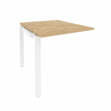 Проходной наборный элемент переговорного стола ONIX O.MP-NPRG-0 Тиквуд Светлый/Белый_0