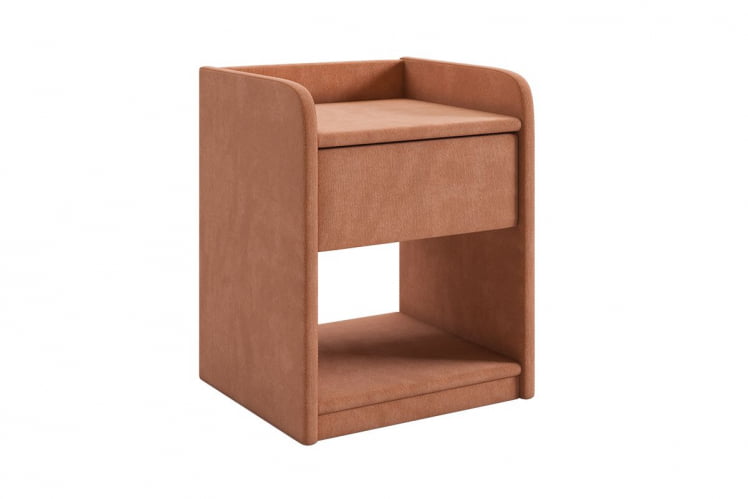 Тумба прикроватная Аманда 2 TM-003.2 персик (велюр)_0