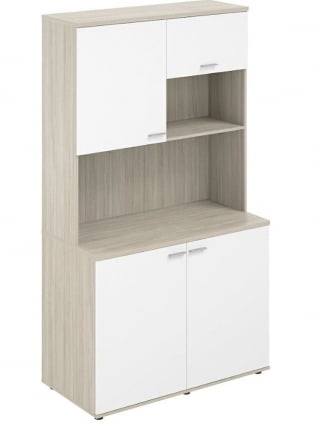 Офисная мини-кухня Sigma SG.1001.OL.WH Дуб светлый Белый_0