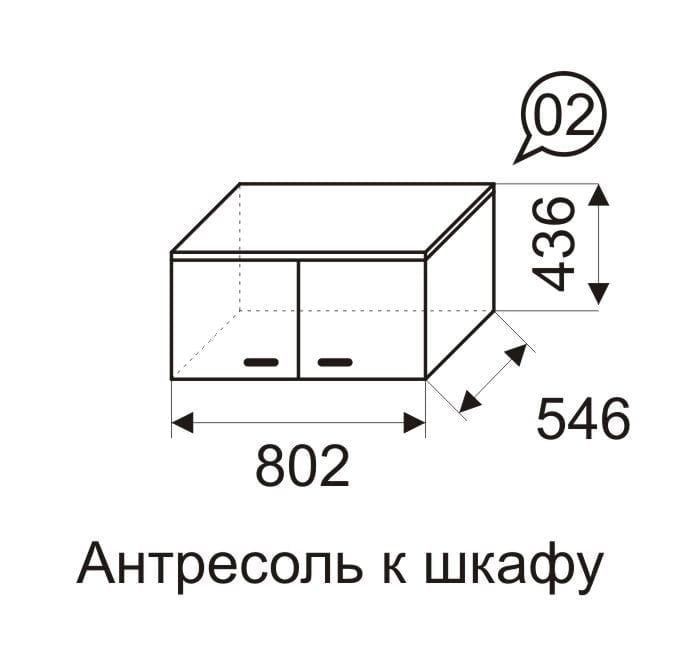 Антресоль к шкафу Принцесса 2_2