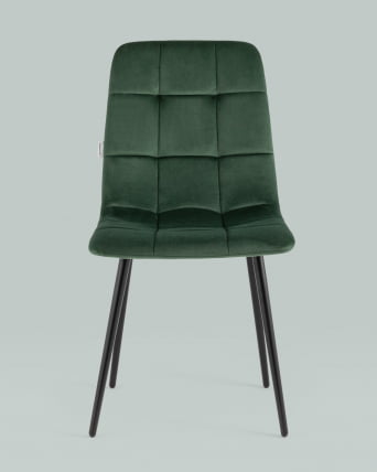 Стул Одди велюр Зеленый_3