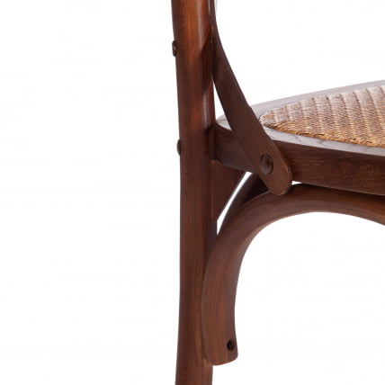 Стул CРОСС (мод.CБ2001) дерево береза, 49.5*53.5*87, Темный Орех (№5) / CROSS (mod.CB2001)_8