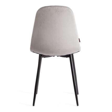 Стул BREEZE (mod. JSC-58) Велюр/металл , 44 х 53 х 86 см, grey (серый) HLR 19 / черный_3