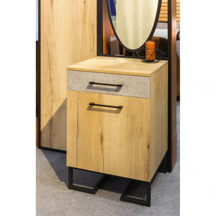 Тумба для обуви с ящиком Loft (ТОЯ) Дуб натур/Бетон_7