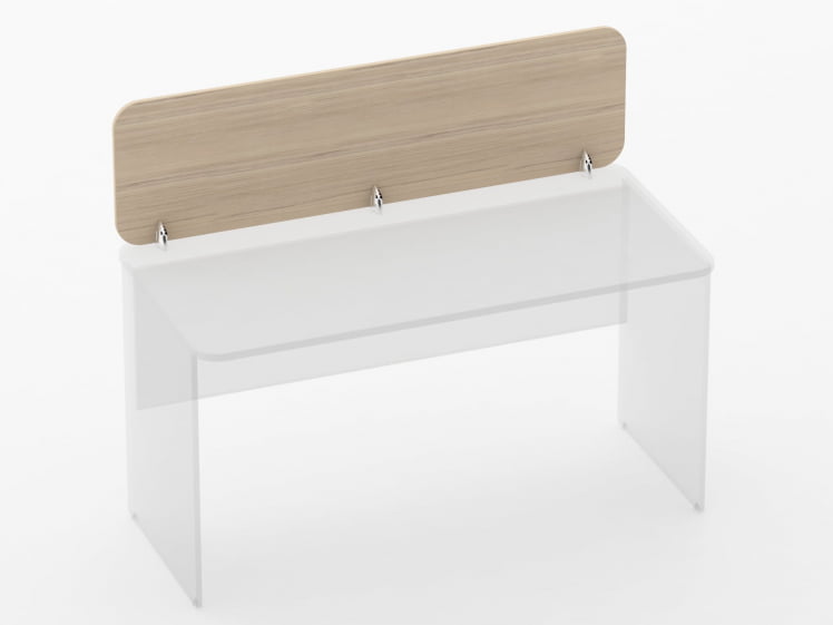 Экран разделительный прямой Glassy 5.14.14 Дуб молочный_0