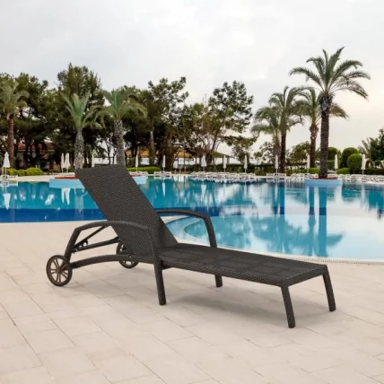 Шезлонг-лежак A35A-W53 Brown_1