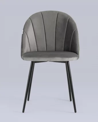 Стул Логан велюр Серый_3