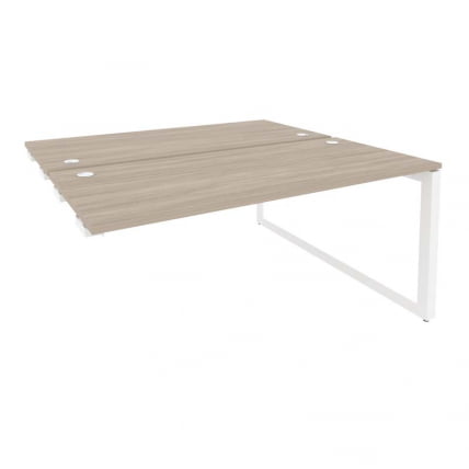 Стол-приставка двойной на О-образном м/к к опорым элем. ONIX O.MO-D.SPR-4.7 Дуб Аттик/Белый_0