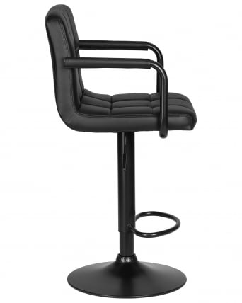 Стул барный DOBRIN KRUGER ARM BLACK (черный)_2