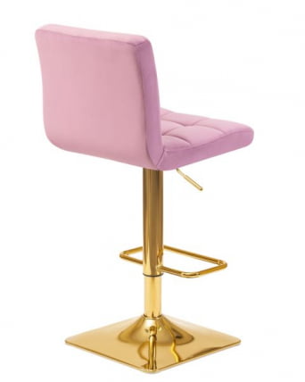 Стул барный ДОБРИН ГОЛДИЕ (пудрово-сиреневый велюр (МДЖ9-52)) 2 шт / DOBRIN GOLDIE (MJ9-52))_4