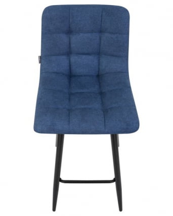 Стул барный ДОБРИН НИCОЛЕ (черные матовые ножки, синяя ткань (УФ860-14Б)) 2 шт / DOBRIN NICOLE (UF860-14B))_8